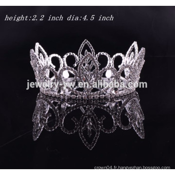 Nuptiale tiara mariage accessoires cheveux complète ronde strass couronne